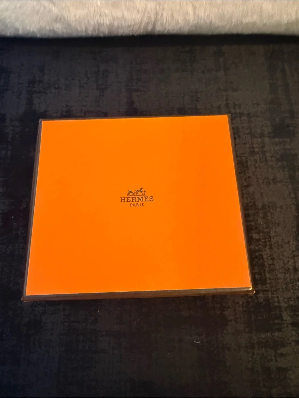 Hermes Men's Cognac Leather Bi-Fold Wallet